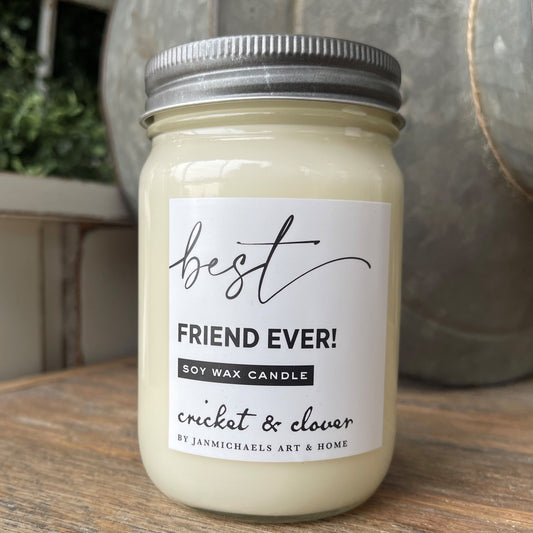 Best Friend Soy Mason Jar Candle
