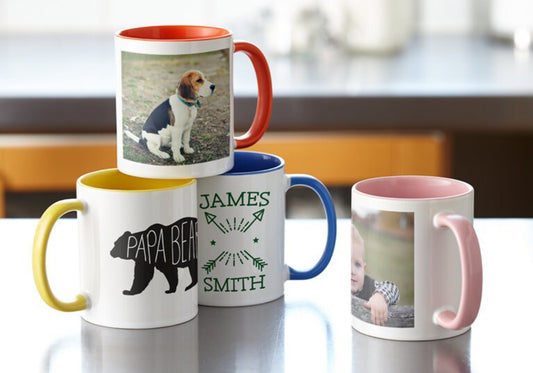 Personalized White & Color Mugs