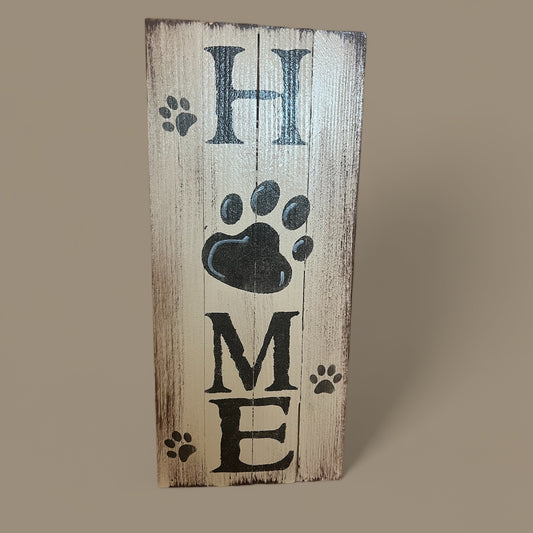 Home w/Paw Print Verticle
