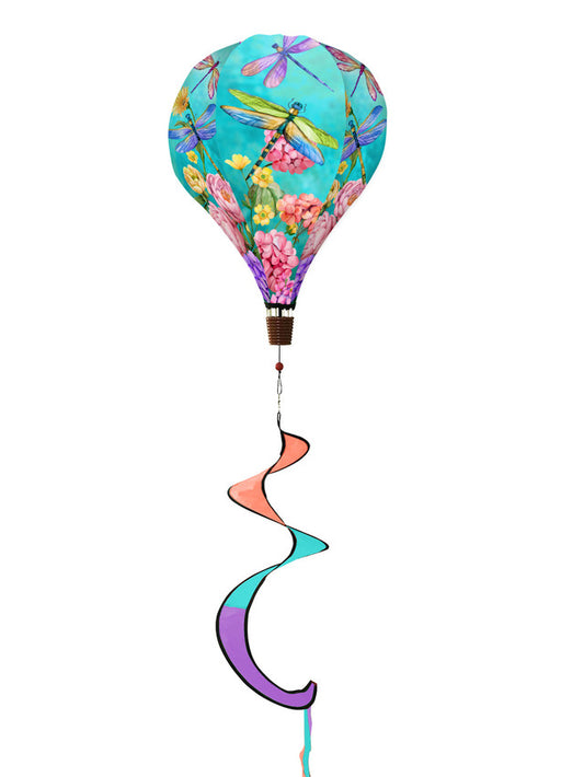 Dragonfly Garden Hot Air Ballon Wind Twister