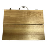 1. BBQ Set – 5 Piece Stainless with Rubberwood Handles and Rubberwood Case.