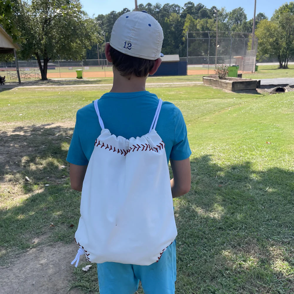 Baseball Drawstring Bag