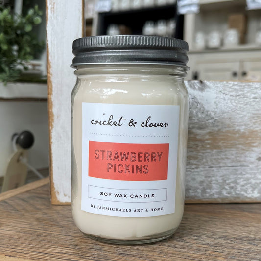 Strawberry Pickens Soy Wax Candle