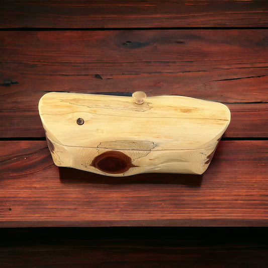 Handcrafted Cedar Jewelry Box Trinket Box