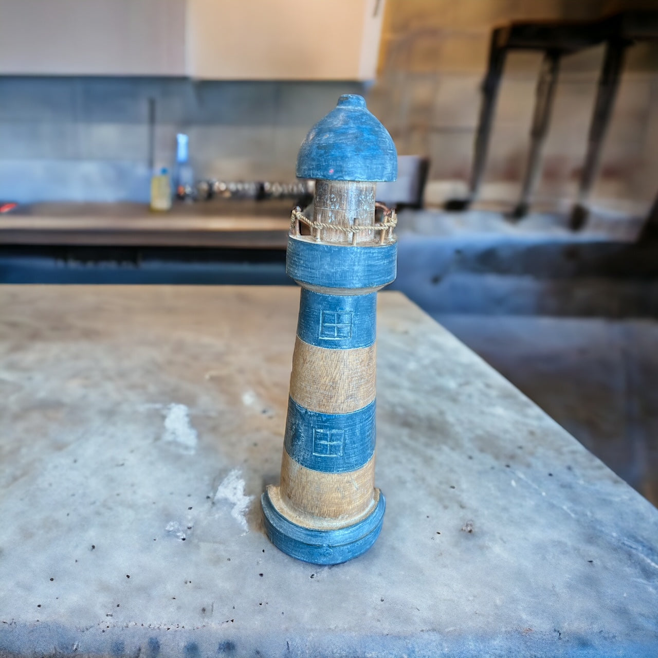 Lighthouse Wooden Paper Towel Holder, Nautical Decor