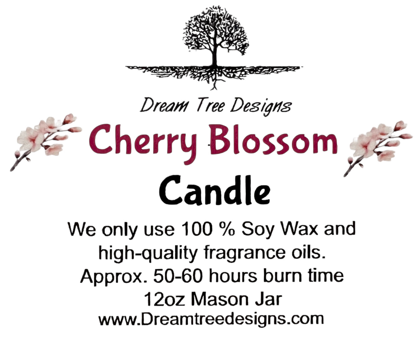 Cherry Blossom Soy Mason Jar Candle