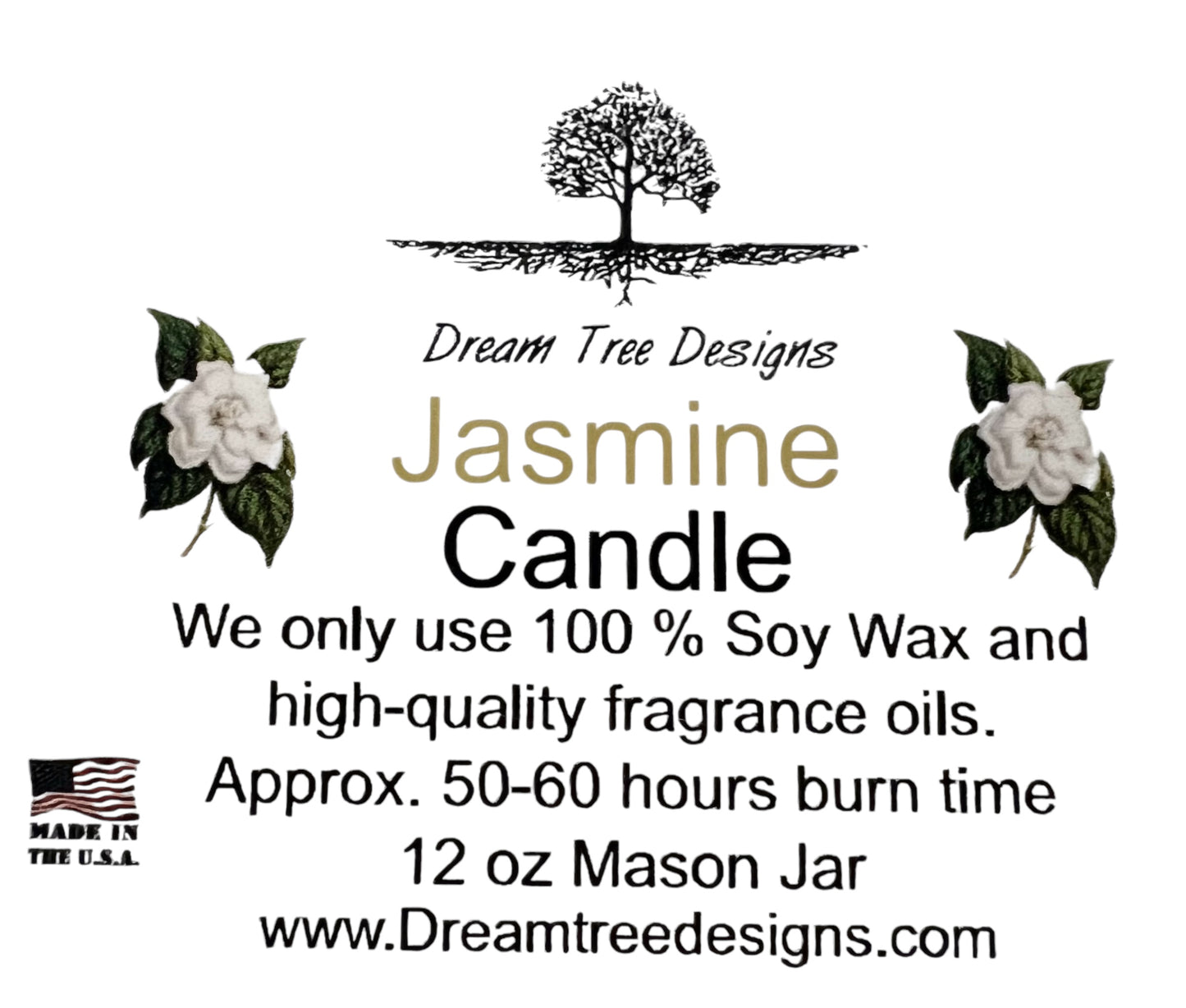 Jasmine Soy Mason Jar Candle