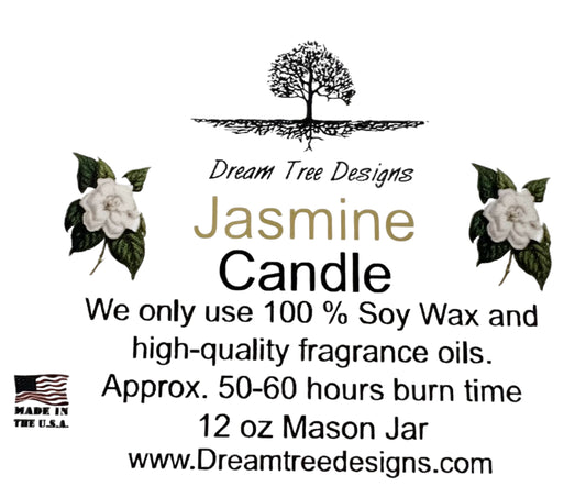 Jasmine Soy Mason Jar Candle