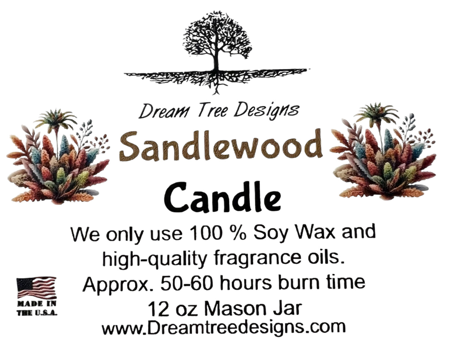 Sandlewood Soy Mason Jar Candle