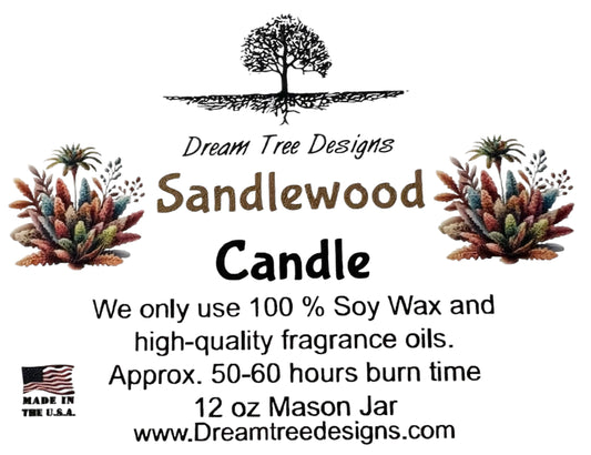 Sandlewood Soy Mason Jar Candle