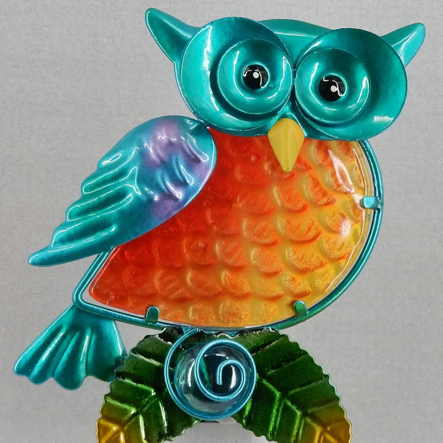 Unique Metal Owl Night Light