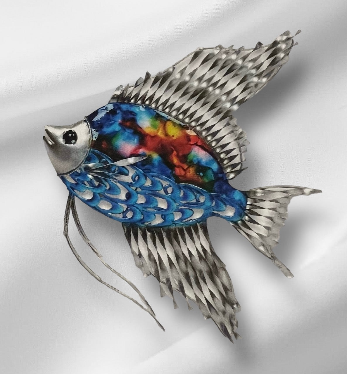 Colorful Metal Fish Sign