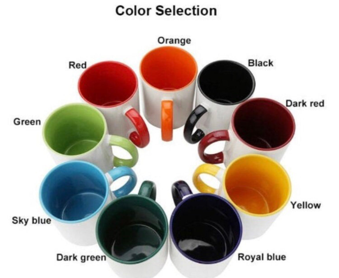 Personalized White & Color Mugs