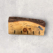 Live Edge Walnut Keys Rack