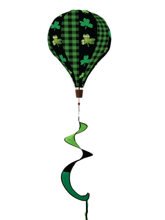 Shamrocks Deluxe Hot Air Ballon Wind Spinner