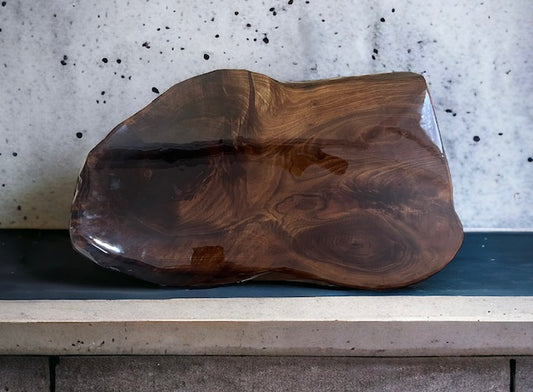 Black Walnut Epoxy Resin Charcuterie Board 19"x11"