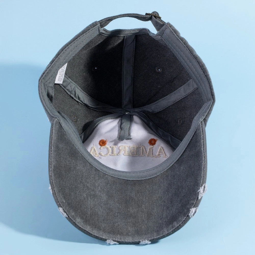 America 250Th Anniversary Baseball Cap, 4th of July Celebration Hat, USA Flag on Side