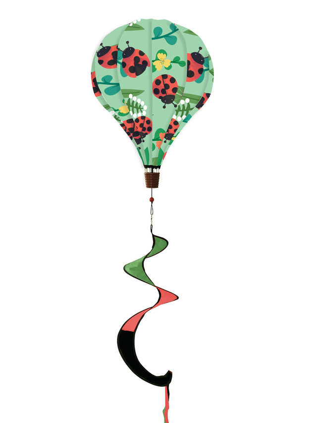 Lady Bug Deluxe Hot Air Ballon Wind Twister