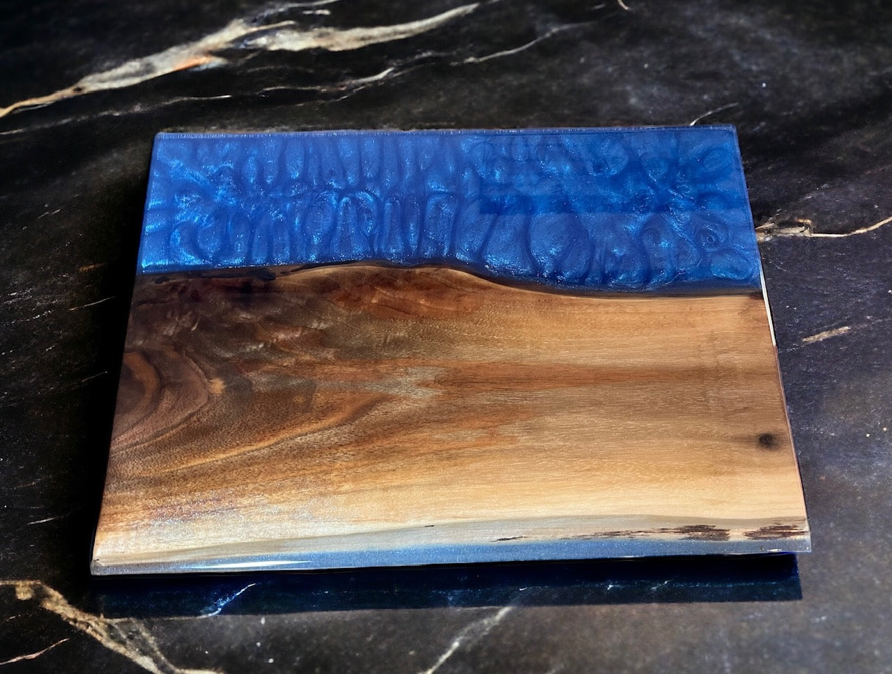 Beautiful Black Walnut Blue River Board 17"x12"