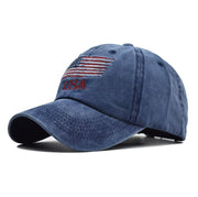 USA Flag Baseball Cap Adjustable Dad Hat Patriotic Embroider
