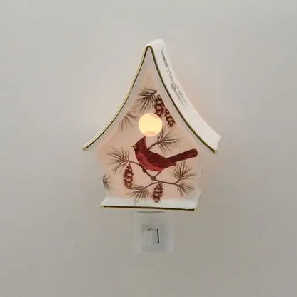 24k Porcelain Cardinal Night Light