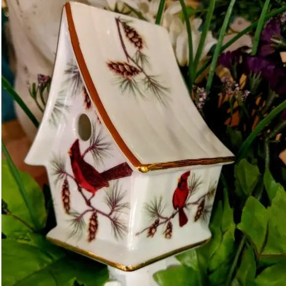 24k Porcelain Cardinal Night Light