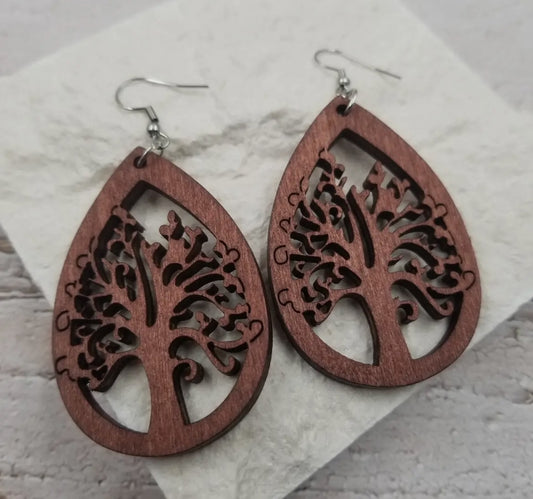 Tree Shaped Drop Earrings