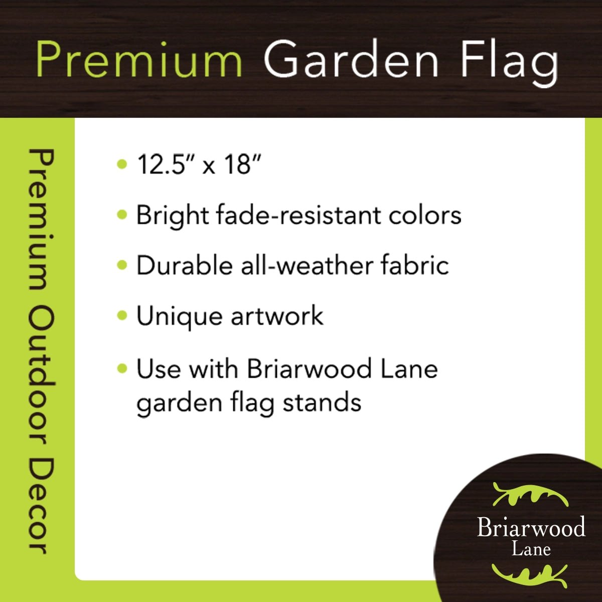 Seaside Fall Garden Flag 12" X 18" Briarwood Lane