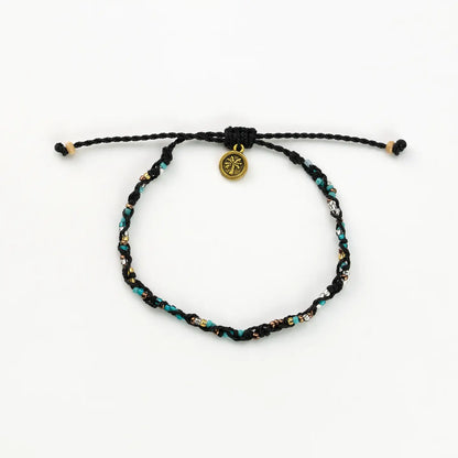 Teal Anklet Sofitel Beaded Anklet, Surfer Boho Jewelry, By Koh Surf