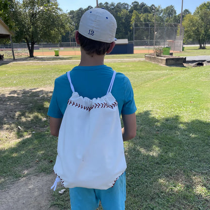 Baseball Drawstring Bag