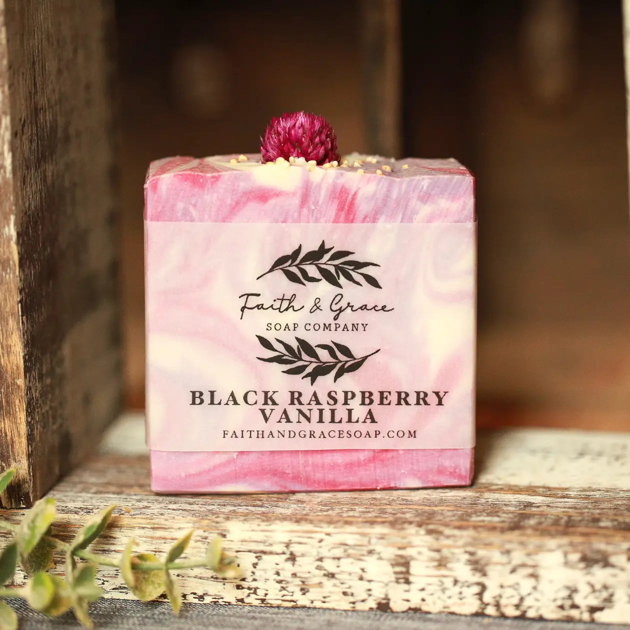 Black Raspberry Vanilla Artisan Soap, Luxury Shea Butter