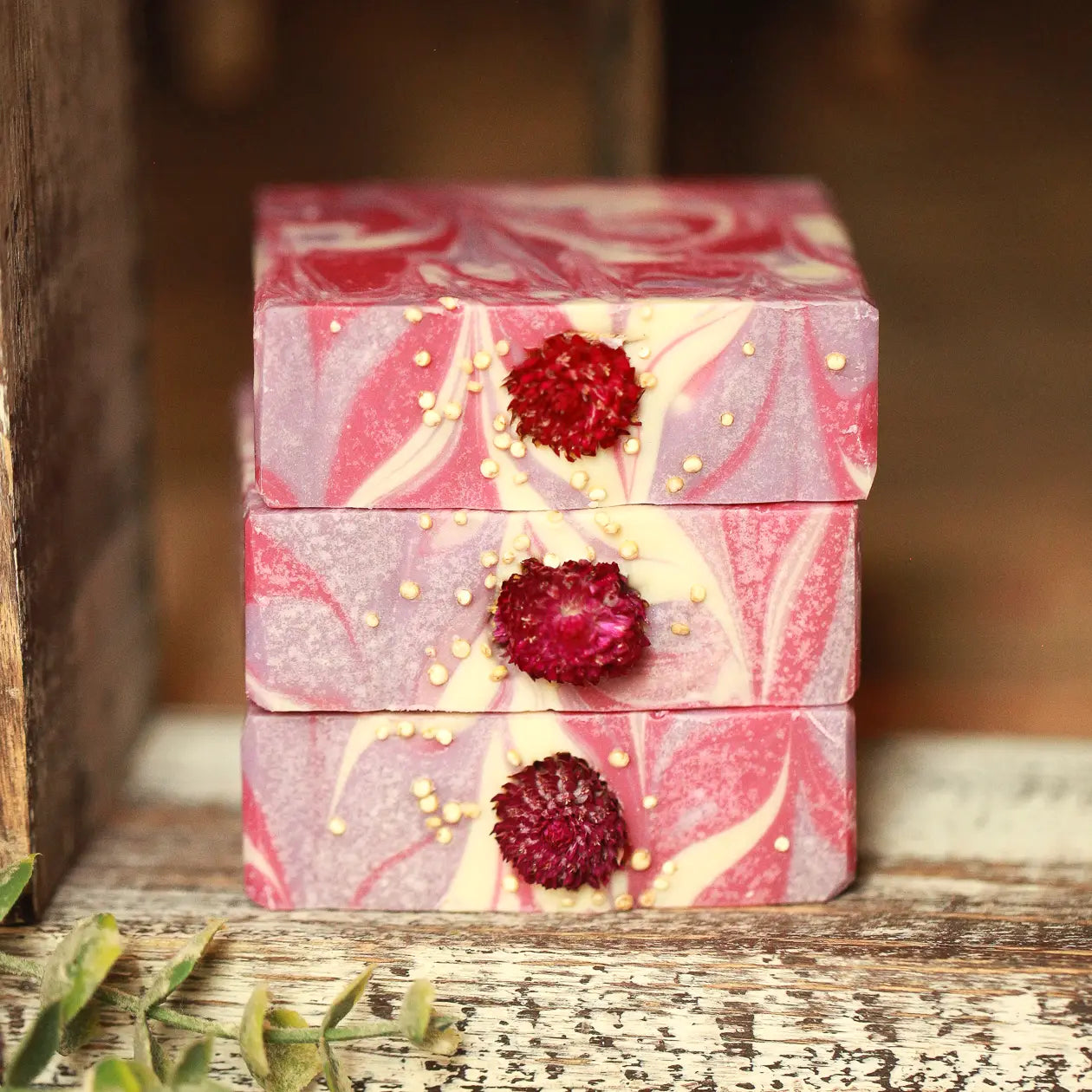 Black Raspberry Vanilla Artisan Soap, Luxury Shea Butter