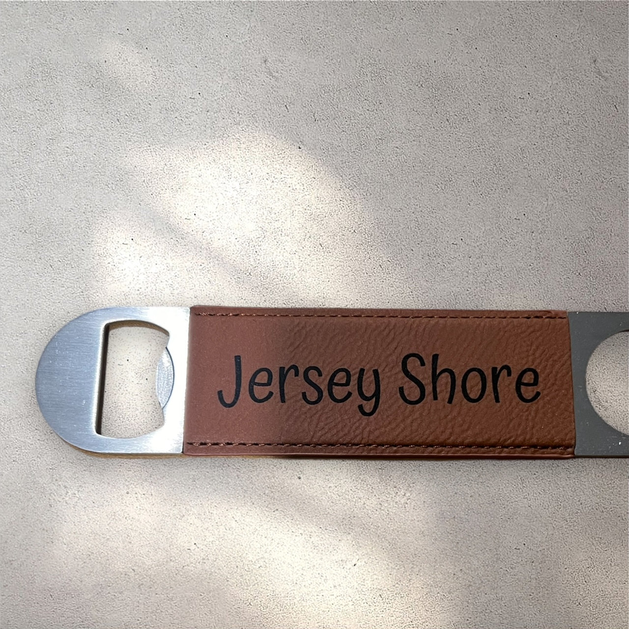 Custom Engraved Leatherette Bottle Opener