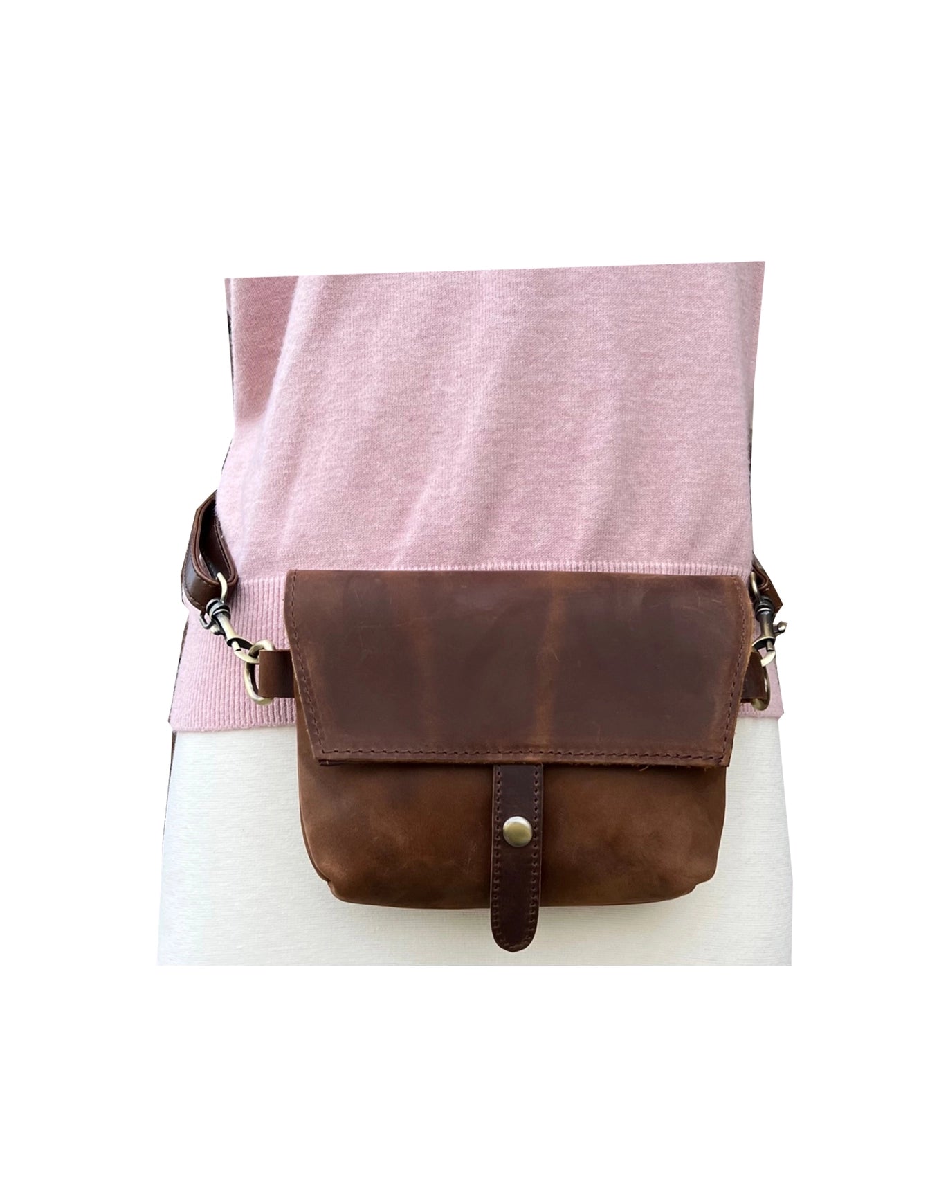 Crazy Horse Genuine Leather Crossbody