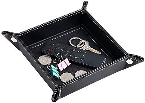 Custom Engraved Leatherette Catchall Valet Tray