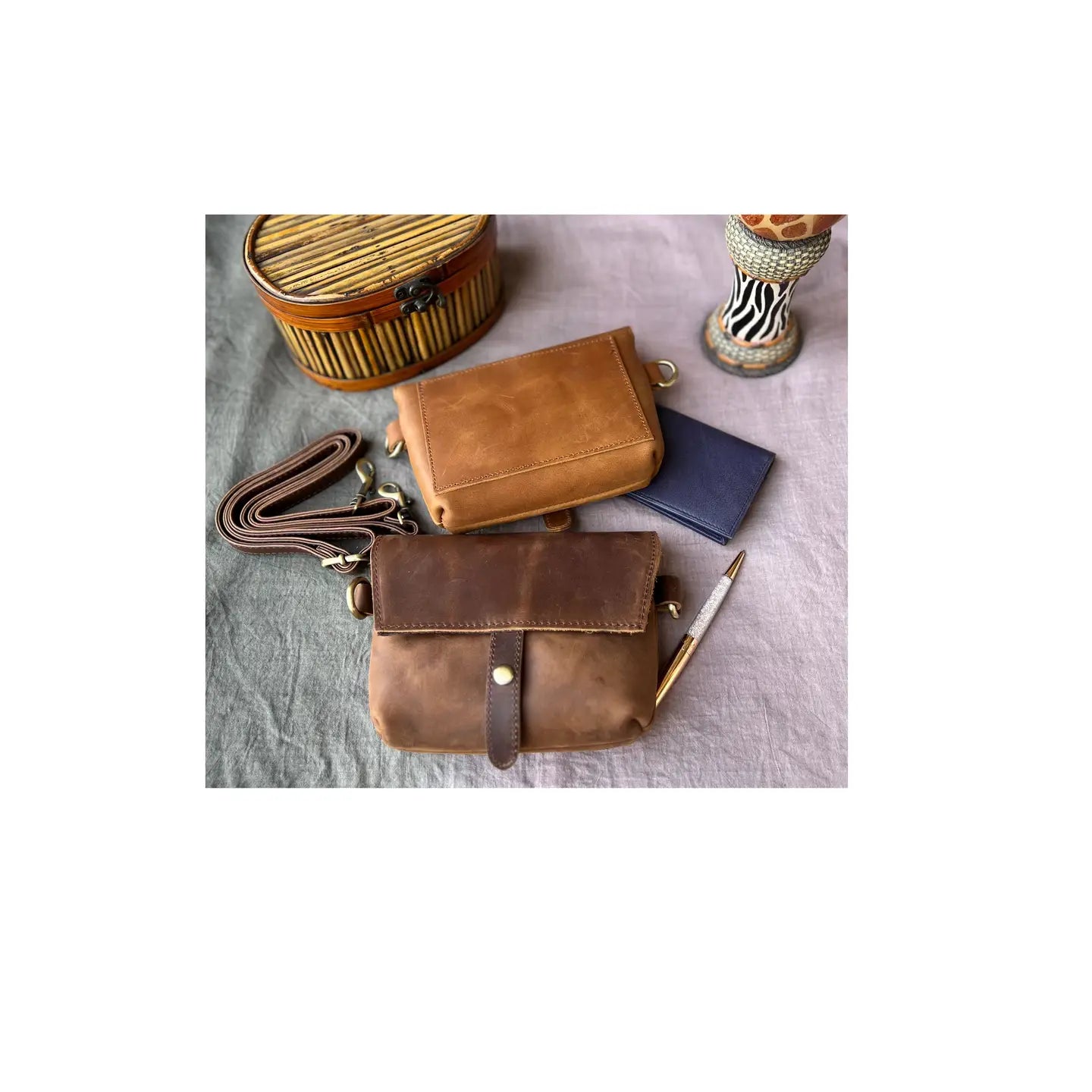 Crazy Horse Genuine Leather Crossbody