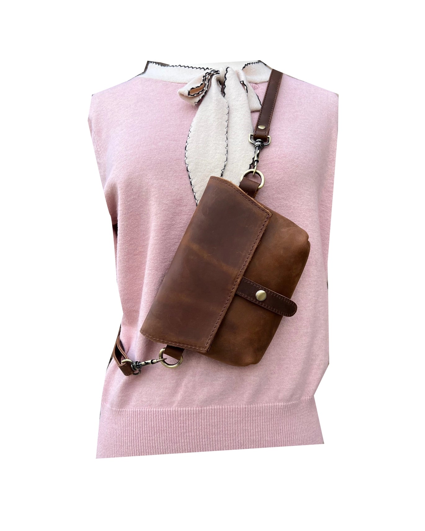 Crazy Horse Genuine Leather Crossbody