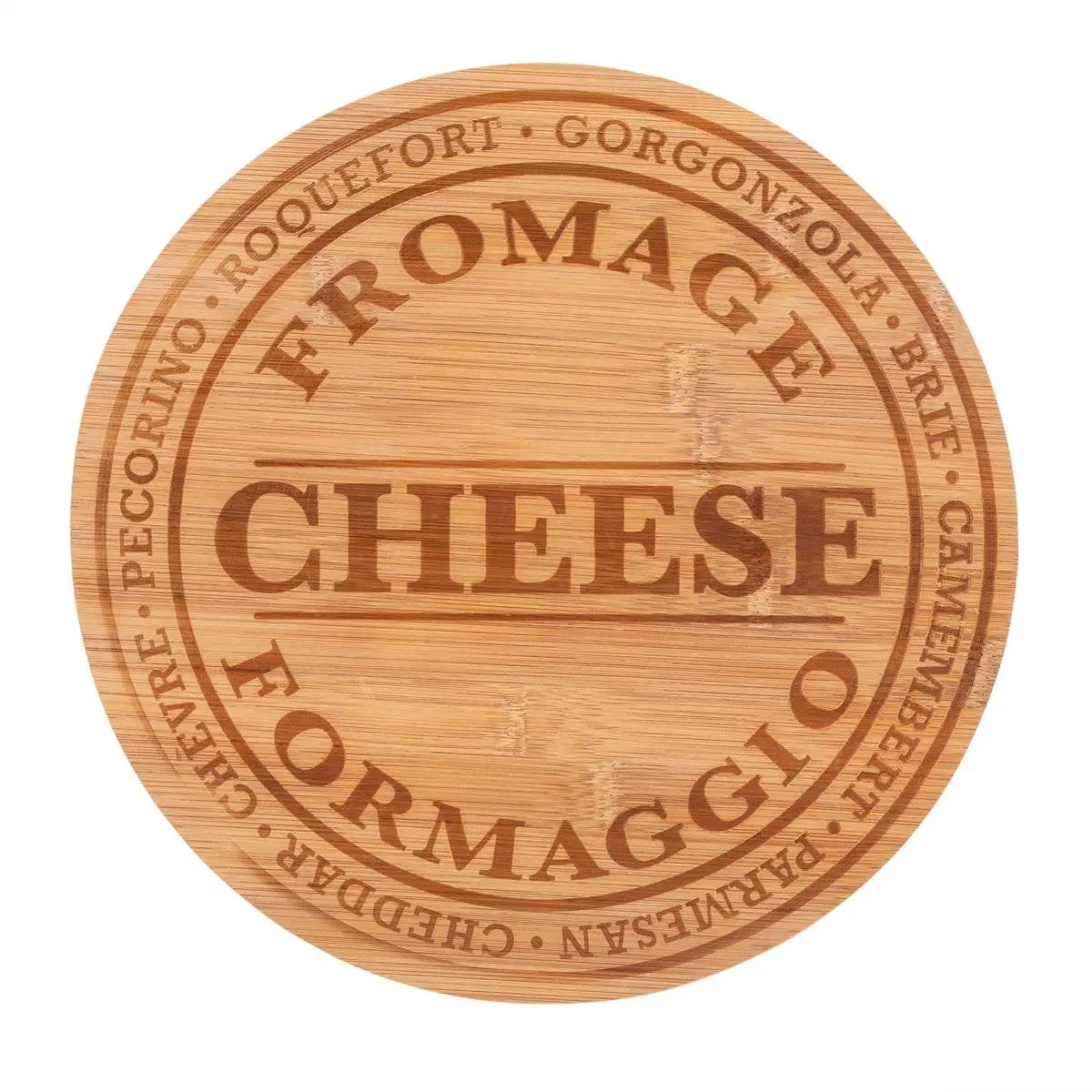 Gourmet Engraved Bamboo Cheese Board