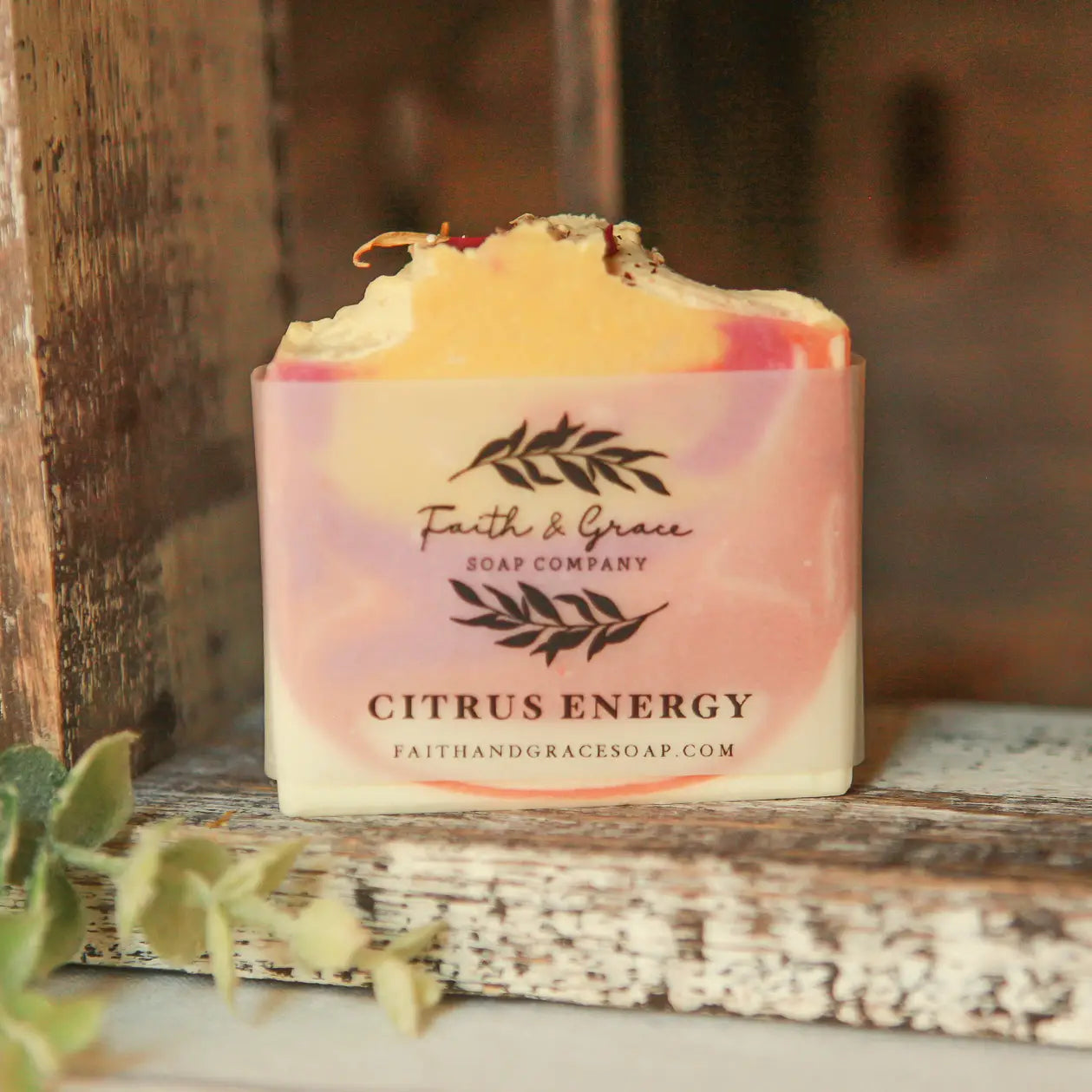 Citrus Energy Artisan Soap, Luxury Shea Butter Soap