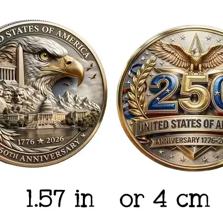 Declaration of Independence 250th Commemorative Coin, Challenge Coin, Collectable