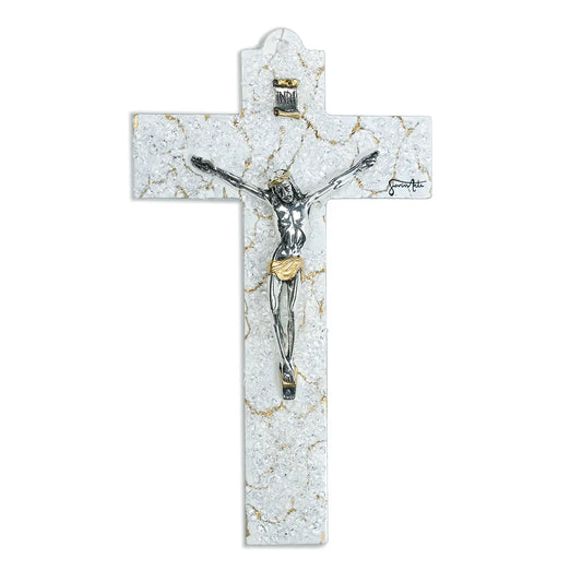 Cross Murano White/ Gold