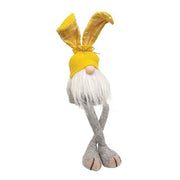 Gingham Waffle Bunny Dangle Leg Gnome,