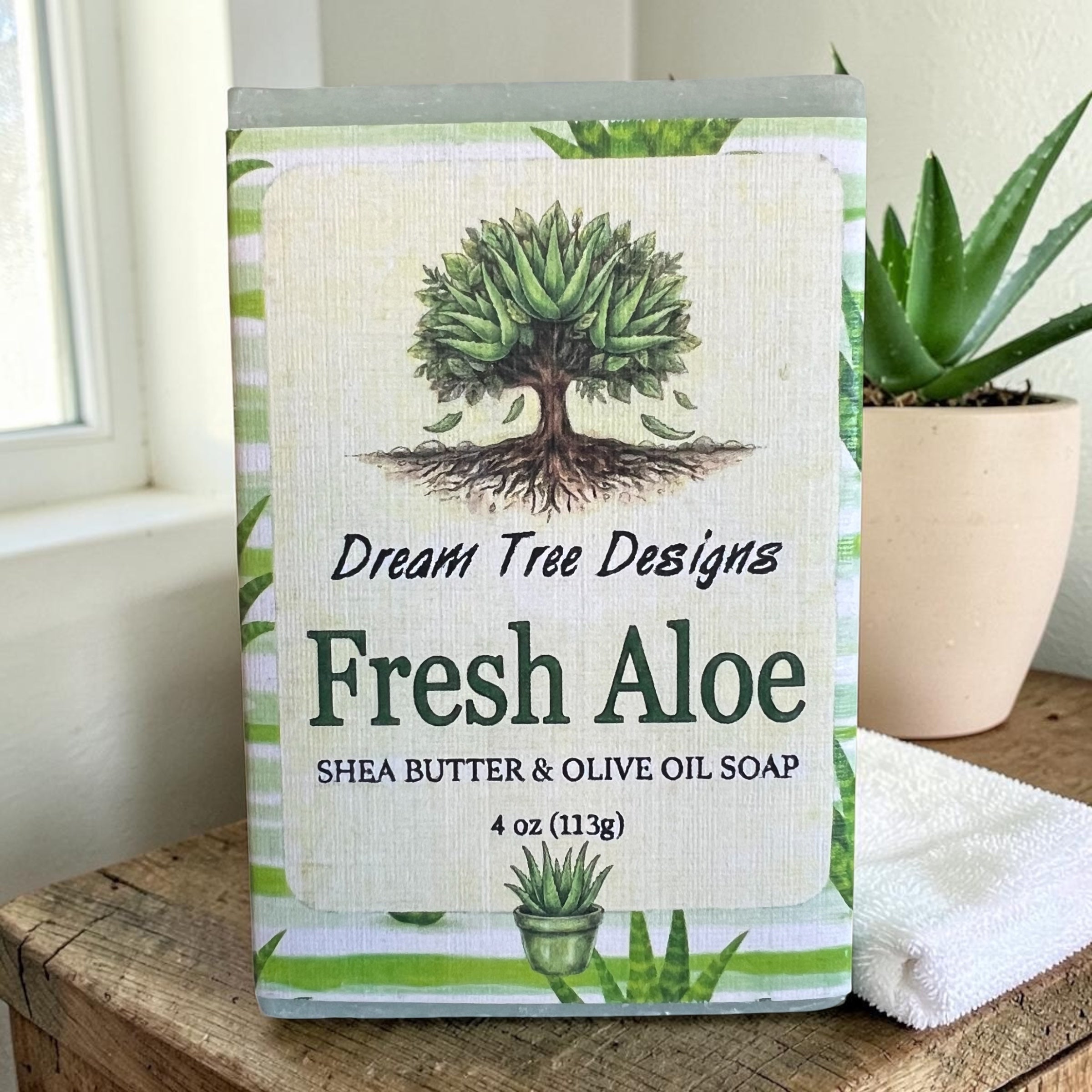 Fresh Aloe Shea Butter & Olive Oil Soap