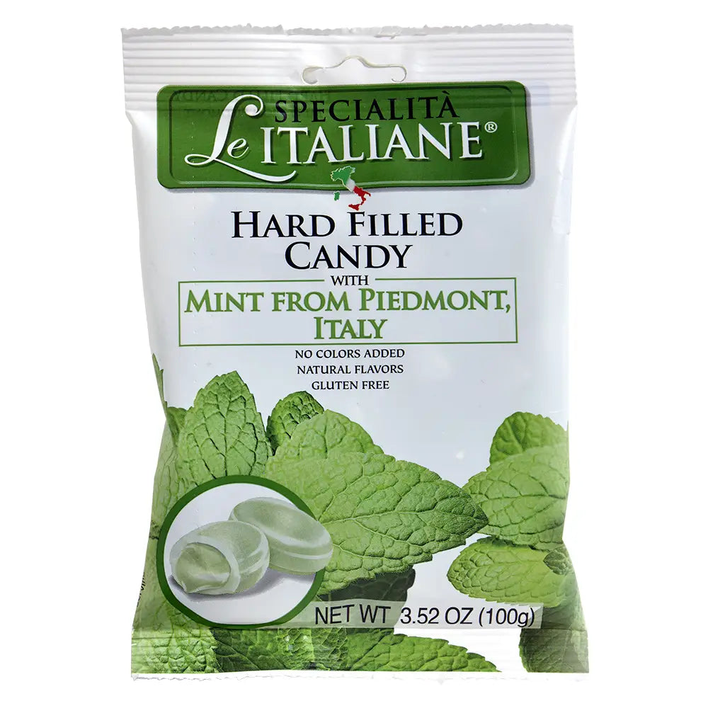 Le Specialità Italiane Hard Candy with Mint, 3.52 oz. Made in Italy