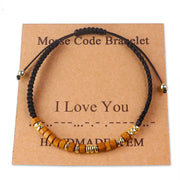 Morse Code Bracelet- I Love You