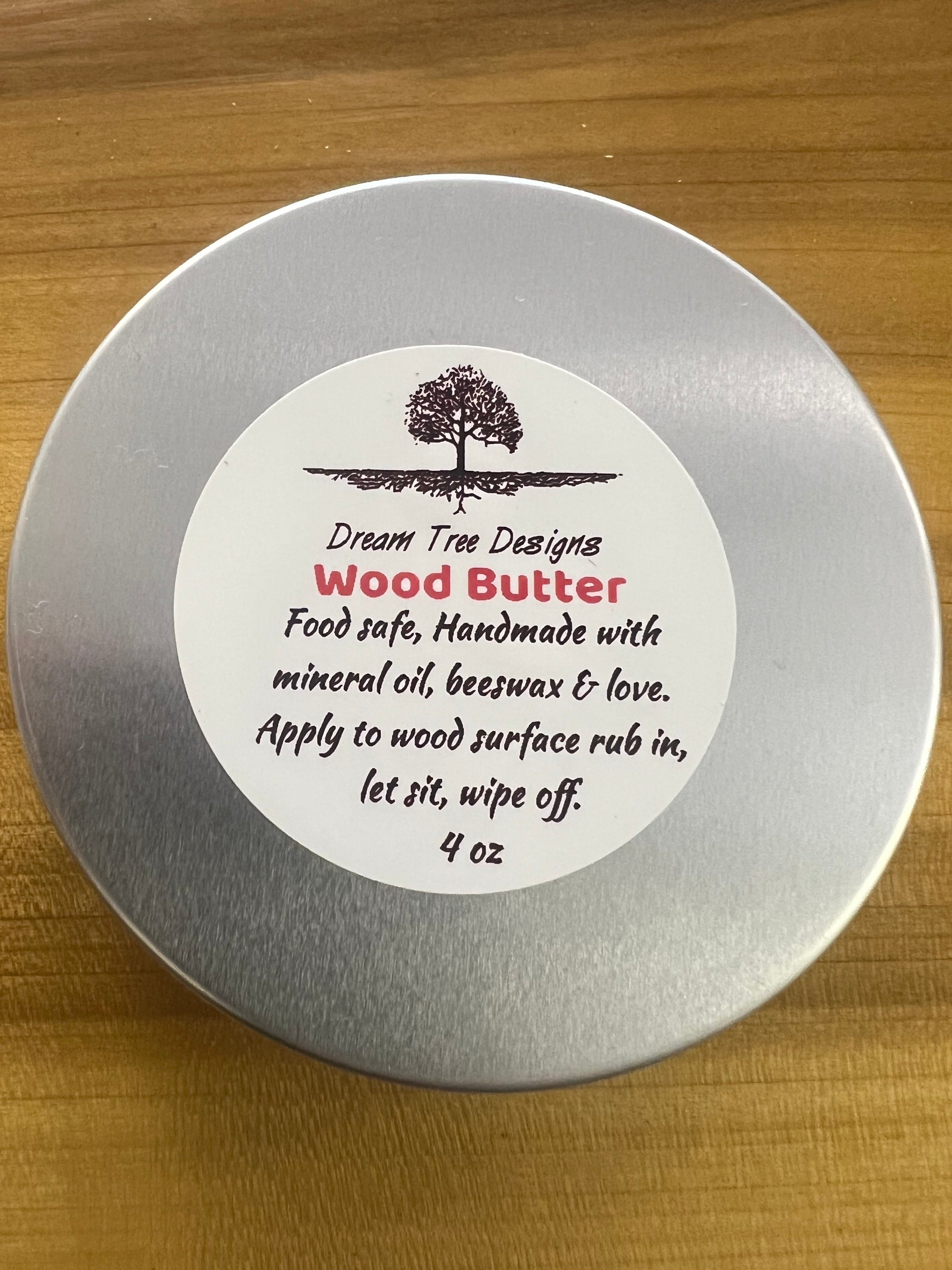 Wood Butter Cutting Board Wax - 4 fl oz Conditioner for Butcher Block and Wooden Kitchen Tools.