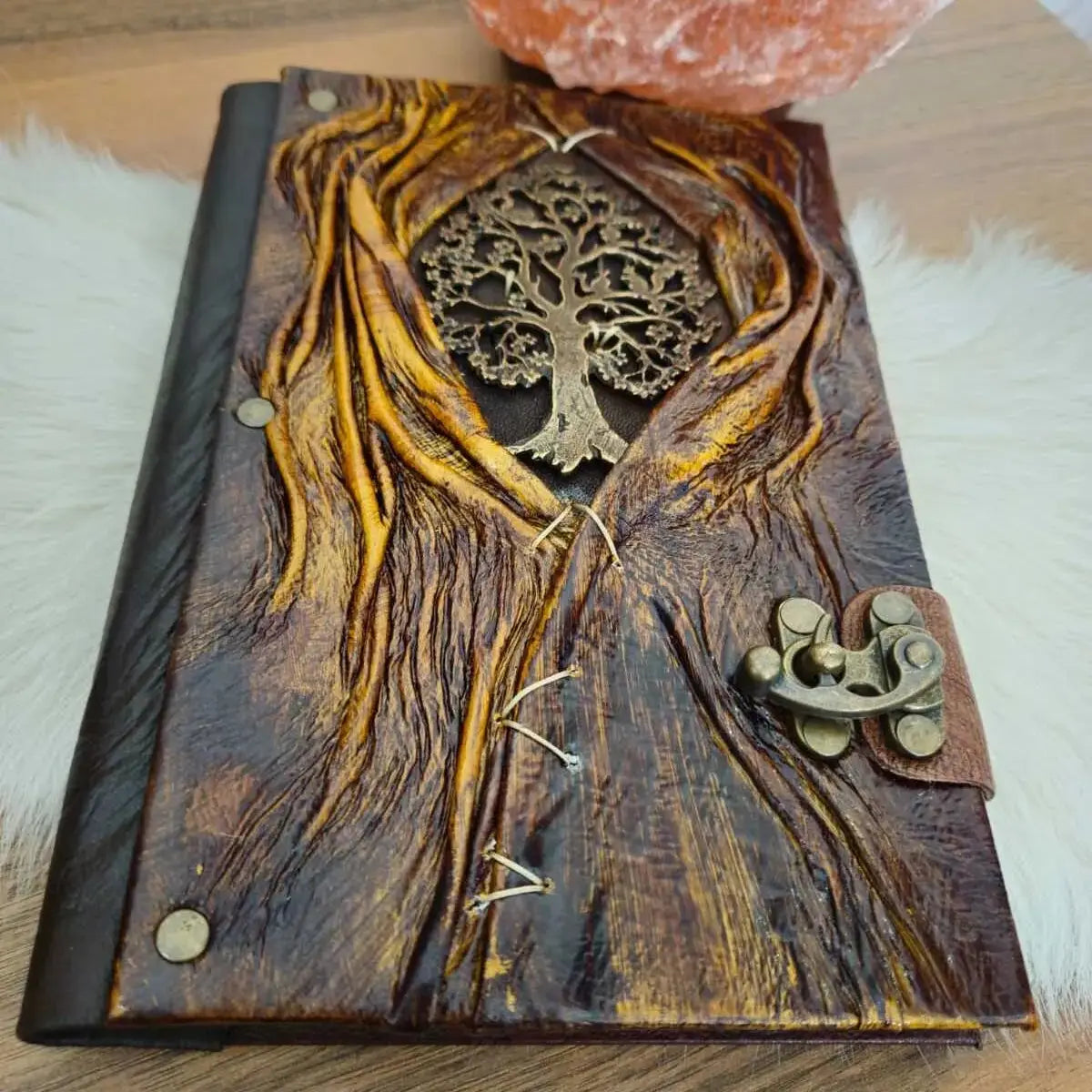 Handmade Leather Journal Life Tree of Life Brown