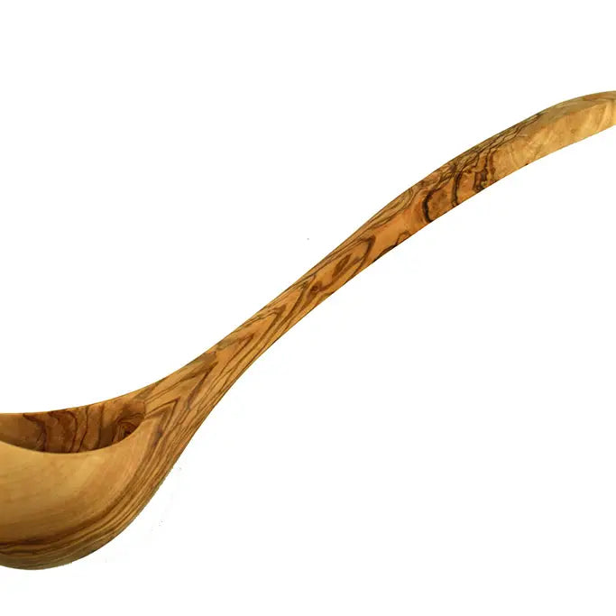 Handcrafted 10" & 12" Olive Wood Ladle - Hand Crafted in Italy