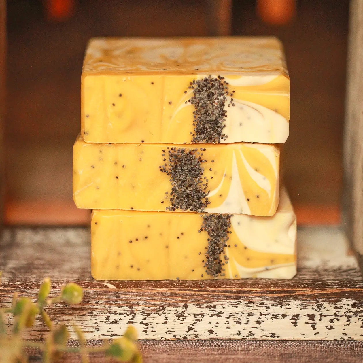Lemon Poppyseed Soap, Luxury Shea Butter Soap