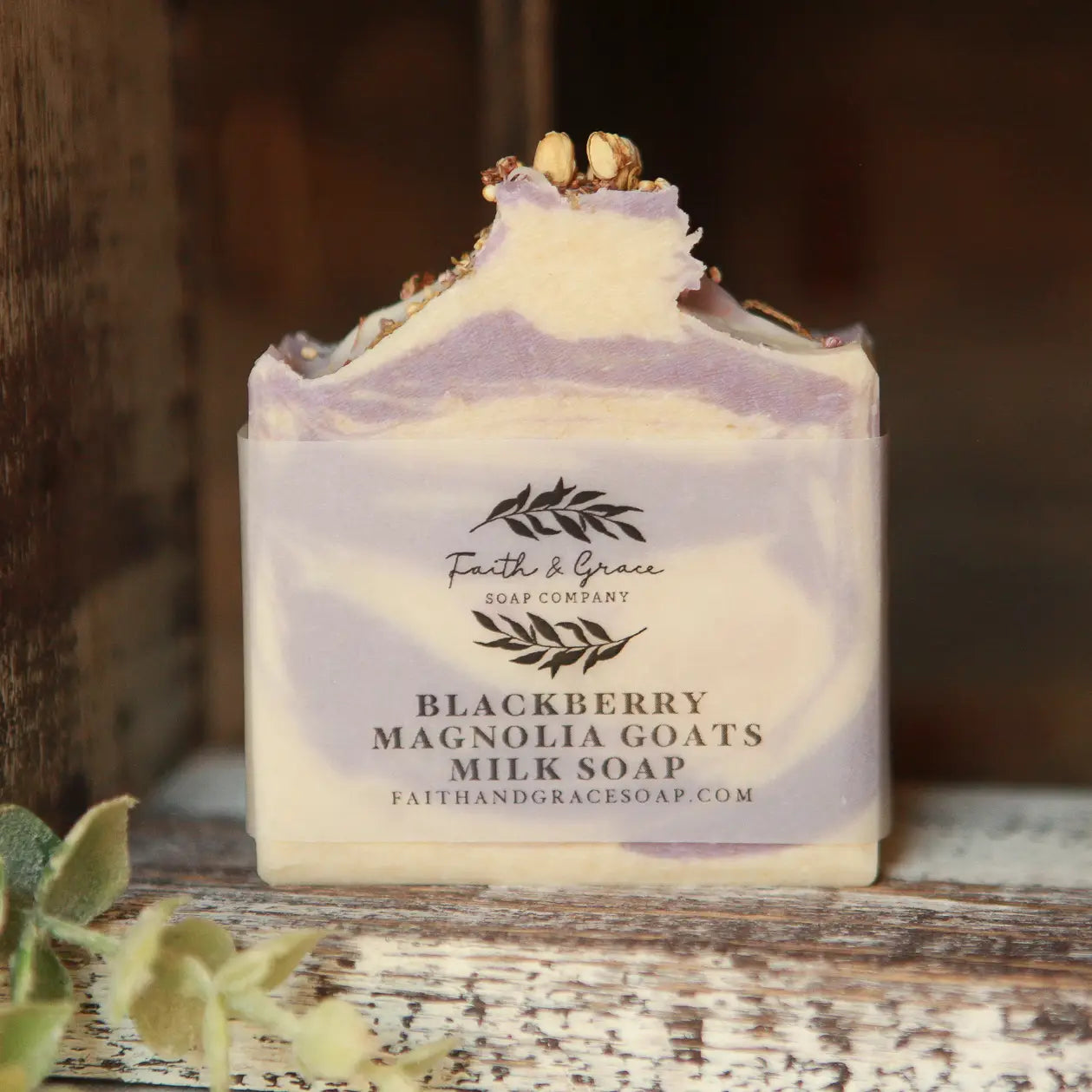 Blackberry Magnolia Goat Milk Soap, Luxury Shea Butter Soap